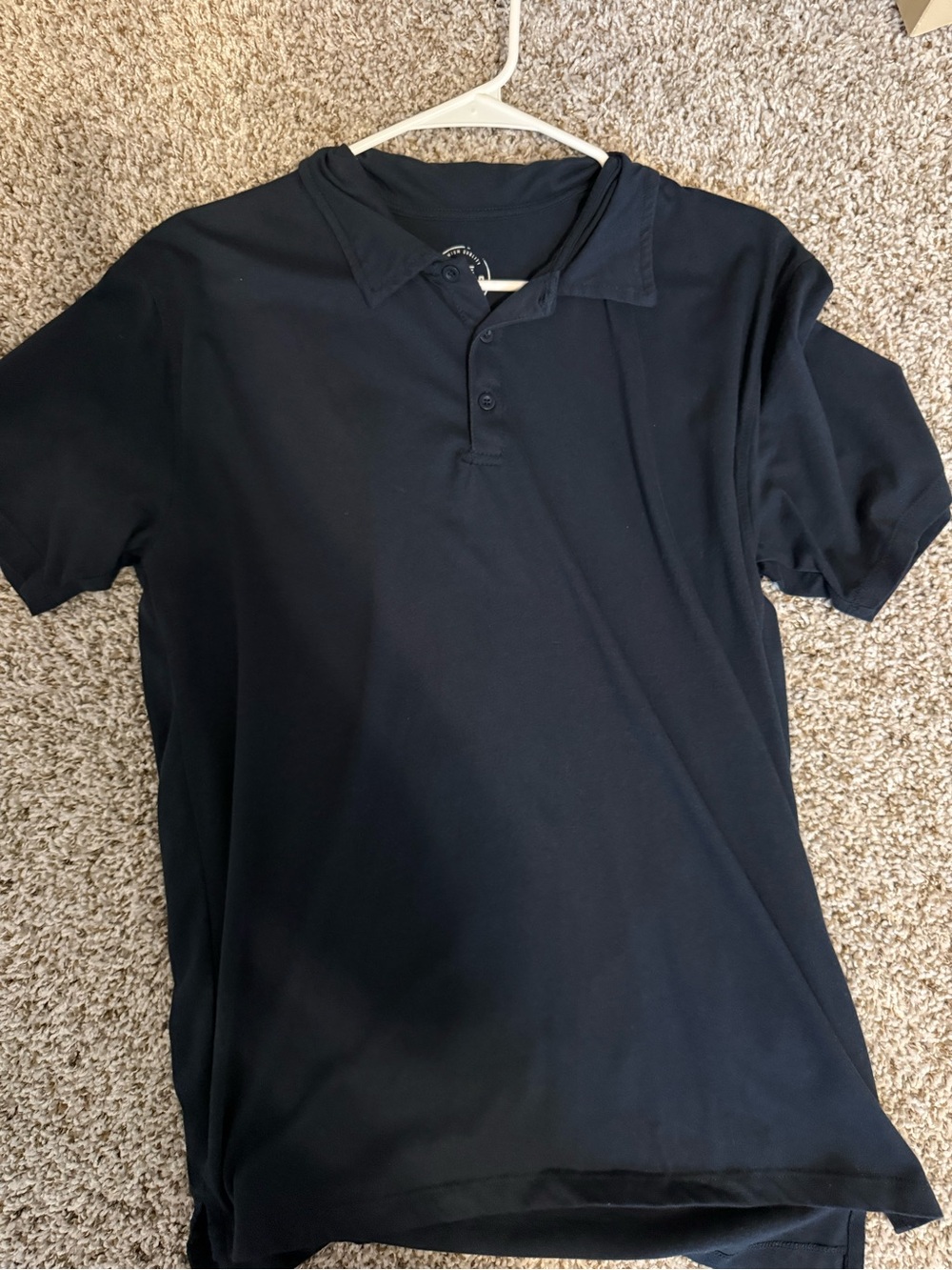 Men's navy Polo Shirt - Classic Short Sleeve